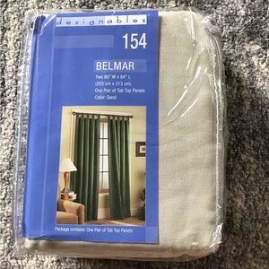 NEW Belmar 2 Tab Top Panels 80” W X 84” L, Sand